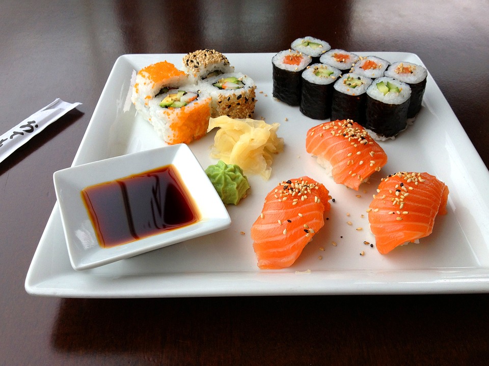 Sushis et vins