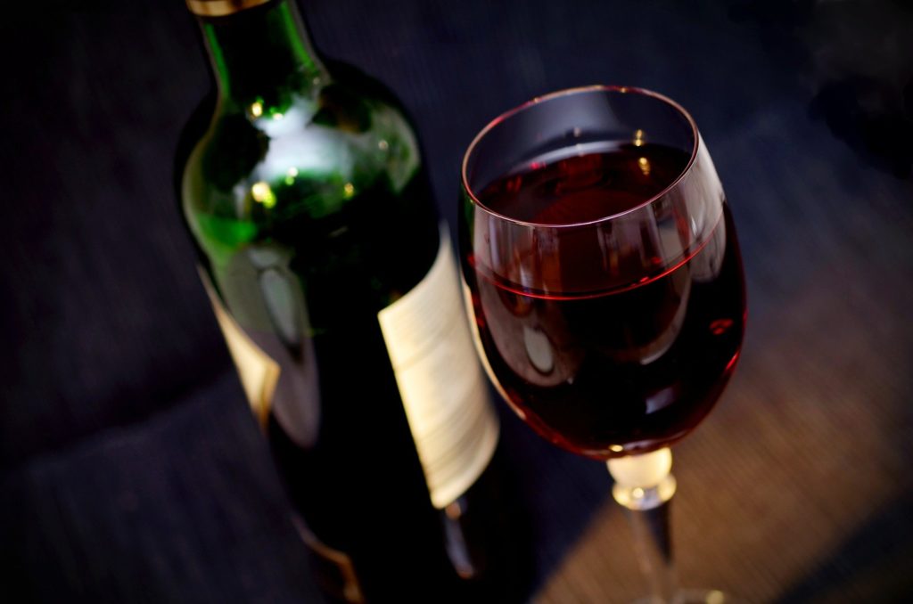 Dépôt dans le vin